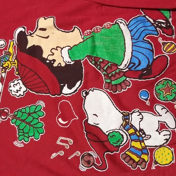 Vintage Novel Teez Peanuts Christmas Sweater - Picture 2 of 5